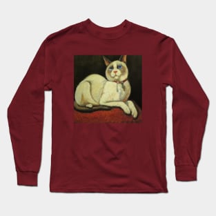 Sitting Cat in the style of the Flemish Masters Long Sleeve T-Shirt